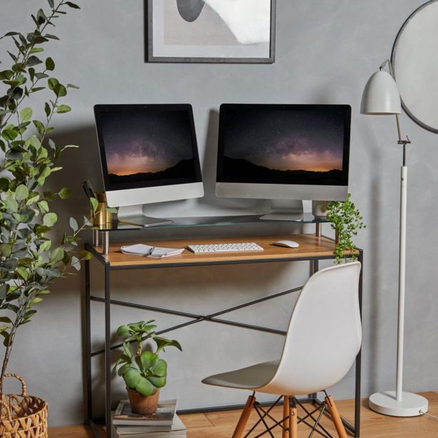 RAČUNALNIŠKI DODATEK VONHAUS STEKLEN PODSTAVEK ZA MONITOR XL ČRN