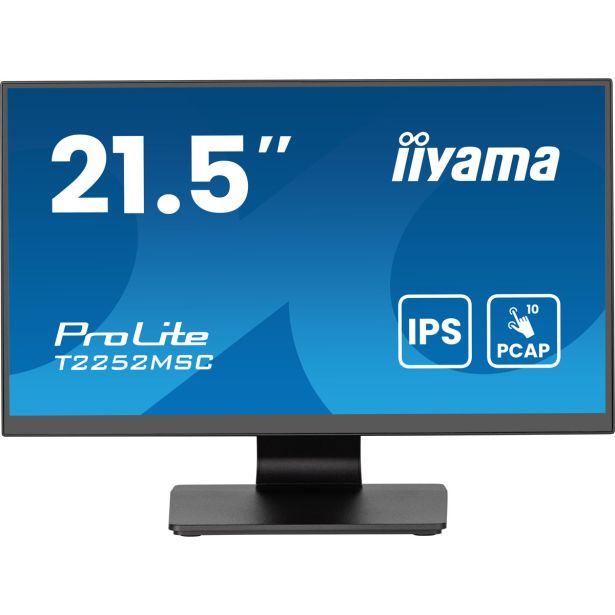 RAČUNALNIŠKI MONITOR IIYAMA 21.5" LED LCD T2252MSC- B2AG IPS FHD HDMI/DP