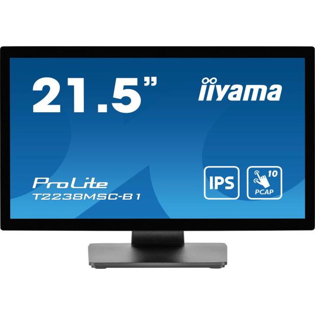 RAČUNALNIŠKI MONITOR IIYAMA 21.5" LED LCD TOUCH T2238MSC-B1 IPS FHD HDMI