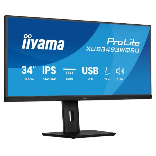 RAČUNALNIŠKI MONITOR IIYAMA XUB3493WQSU-B6 21:9 IPS UWQHD HDMI