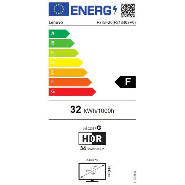 RAČUNALNIŠKI MONITOR LENOVO THINKVISION P34W-20