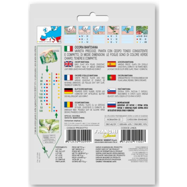 LISTNA ZELENJAVA FRANCHI SEMENTI RADIČ MANTOVANA