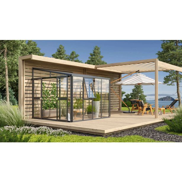 RASTLINJAK, STEKLO/POLIK. VITAVIA ATHENA 7000 ESG/VP ČRNA 2.7X2.7M