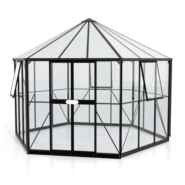 RASTLINJAK, STEKLO/POLIK. VITAVIA GALAXY 9000 ESG/HKP ČRNA 284X336X383