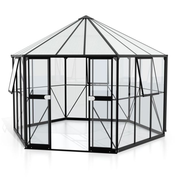 RASTLINJAK, STEKLO/POLIK. VITAVIA GALAXY 9000 ESG/HKP ČRNA 284X336X383