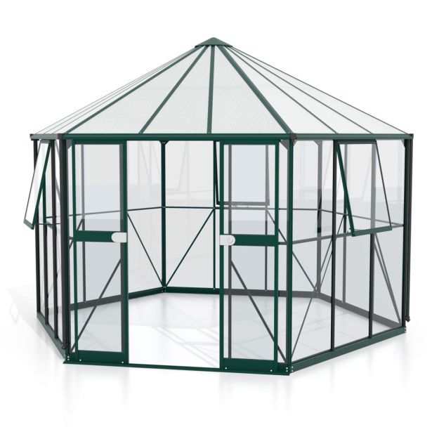 RASTLINJAK, STEKLO/POLIK. VITAVIA GALAXY 9000 ESG/HKP SMARAGDNA 284X336X383