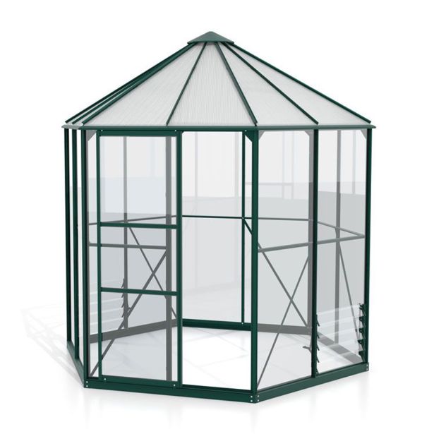 RASTLINJAK, STEKLO/POLIK. VITAVIA PAVILJON HERA 4500 ESG/VP SMARAGDNA 2.5X5.5M