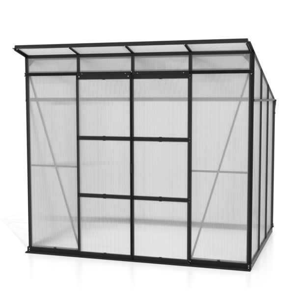 RASTLINJAK, STEKLO/POLIK. VITAVIA PLAYA 5900 ESG/VP 2.5X2M ČRNA