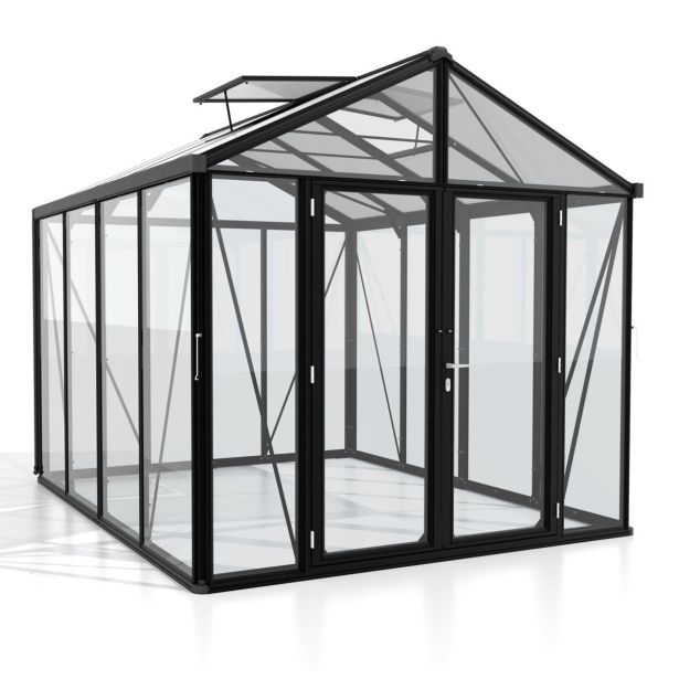 RASTLINJAK, STEKLO/POLIK. VITAVIA ZEUS COMFORT 8100 ESG/VP ČRNA 2.6X3.2M