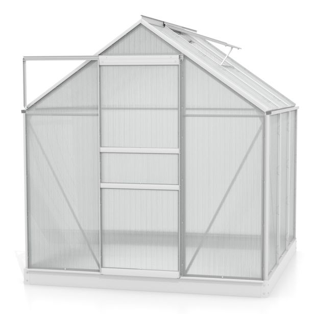 RASTLINJAK, VOLTE PLOŠČE VITAVIA PLANET 3800 HKP 6MM, 1,95X1,95M ALU -RASTLINJAK+ OKVIR ZA TEMELJ