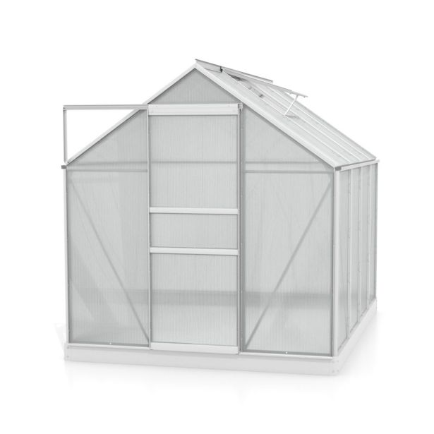 RASTLINJAK, VOLTE PLOŠČE VITAVIA PLANET 5000 HKP 6MM, 1,95X2,57 ALU - RASTLINJAK+OKVIR ZA TEMELJ