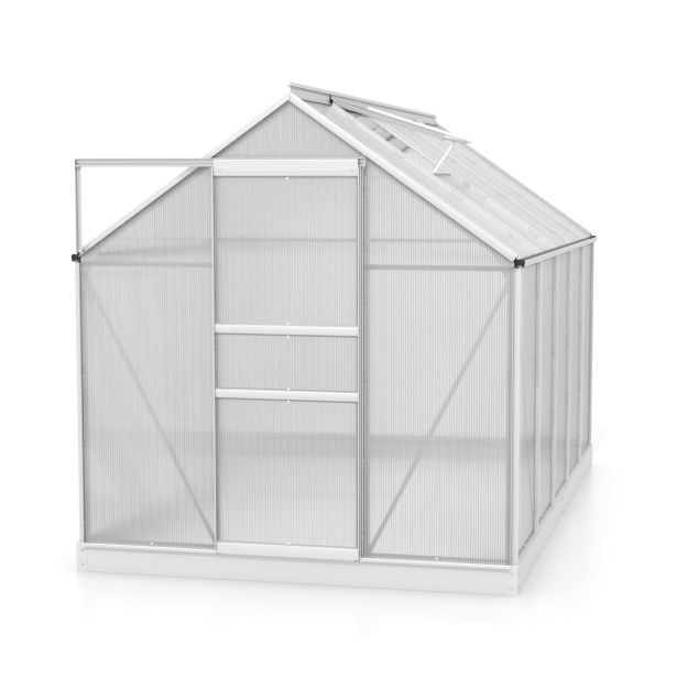 RASTLINJAK, VOLTE PLOŠČE VITAVIA PLANET 6200 HKP 6MM, 1,95X3,21M ALU - RASTLINJAK+OKVIR ZA TEMELJ