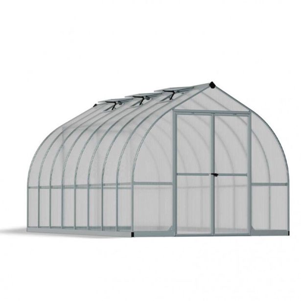 POLIKARBONATNI RASTLINJAK PALRAM BELLA 8X16 SREBRNA Š244 X D490 X V219