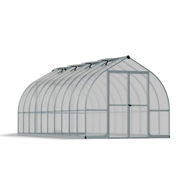 POLIKARBONATNI RASTLINJAK PALRAM BELLA 8X20 SREBRNA Š244 X D613 X V219