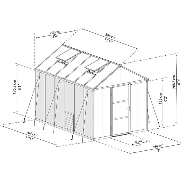 RASTLINJAK PALRAM - GLORY 8X12