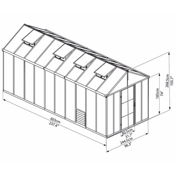 RASTLINJAK PALRAM - GLORY 8X20