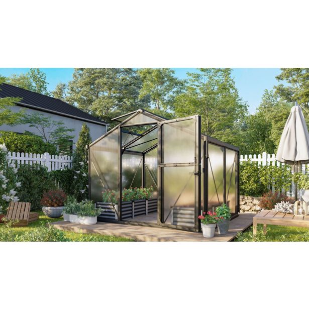 POLIKARBONATNI RASTLINJAK VITAVIA DEIMOS 8500 HKP10MM, ČRNA