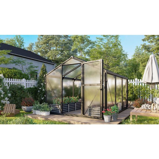 POLIKARBONATNI RASTLINJAK VITAVIA DEIMOS 8500 HKP10MM, ČRNA