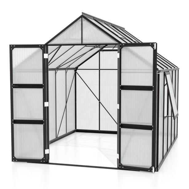 POLIKARBONATNI RASTLINJAK VITAVIA OLYMP 8300 HKP4MM ČRNA 254X257X324