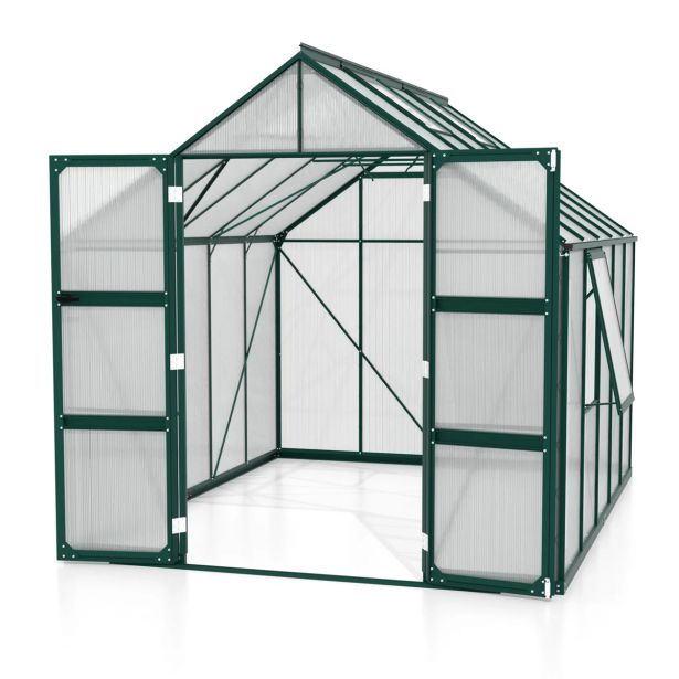 POLIKARBONATNI RASTLINJAK VITAVIA OLYMP 8300 HKP4MM SMARAGDNA 254X257X324