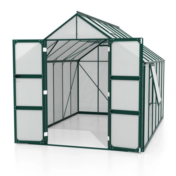 POLIKARBONATNI RASTLINJAK VITAVIA OLYMP 9900 HKP6MM SMARAGDNA 254X257X386