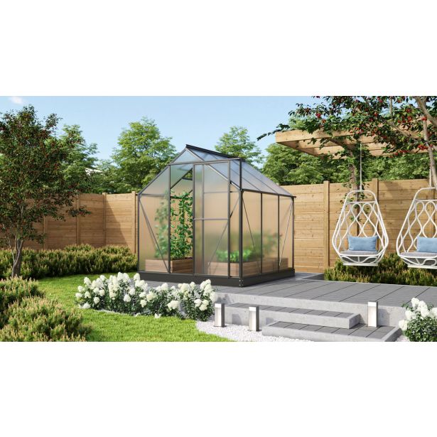 POLIKARBONATNI RASTLINJAK VITAVIA TRITON 3800 HKP 4 MM ČRNA 207X198X193