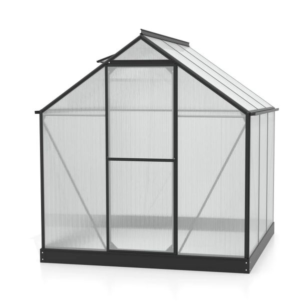 POLIKARBONATNI RASTLINJAK VITAVIA TRITON 3800 HKP 6 MM ČRNA 207X198X193