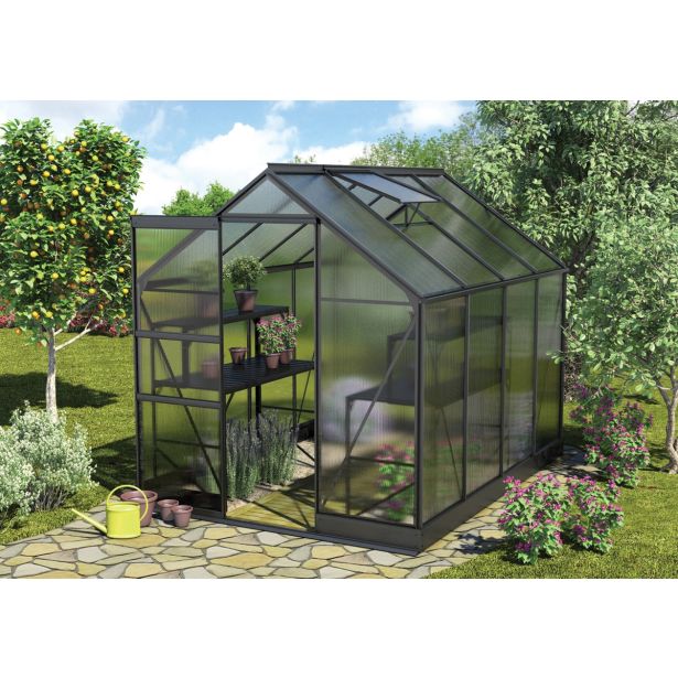 POLIKARBONATNI RASTLINJAK VITAVIA APOLLO 5000 VP6MM 2X2.6M ČRNA