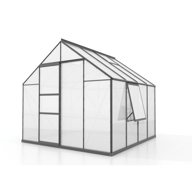 POLIKARBONATNI RASTLINJAK VITAVIA MERIDIAN 1 6700 VP6MM ČRNA 2.6X2.6M