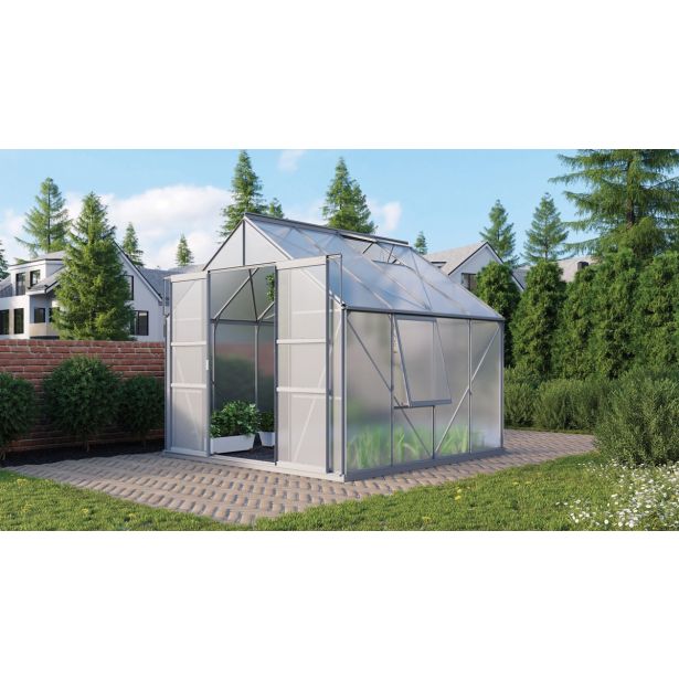 POLIKARBONATNI RASTLINJAK VITAVIA MERIDIAN 2 6700 VP4MM ALU 2.6X2.6M