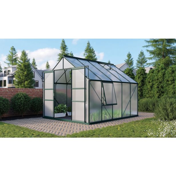 POLIKARBONATNI RASTLINJAK VITAVIA MERIDIAN 2 8300 VP6MM SMARAGDNA 2.6MX3.2M