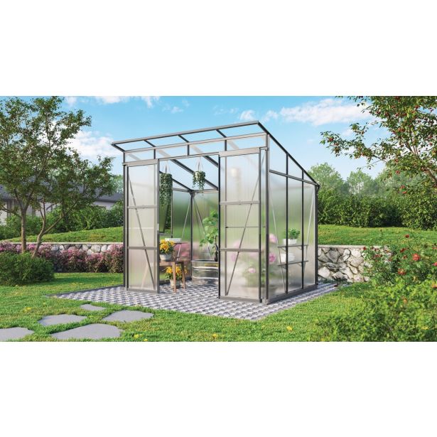 POLIKARBONATNI RASTLINJAK VITAVIA PLAYA 5900 VP6MM 2.5X2M ČRNA