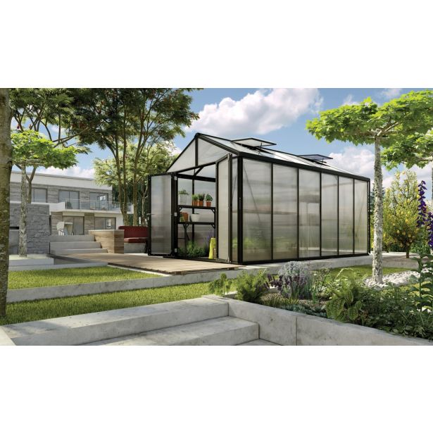 POLIKARBONATNI RASTLINJAK VITAVIA ZEUS COMFORT 11900 VP16MM ČRNA 2.6X4.6M