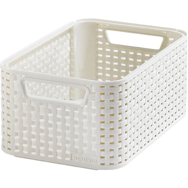 KOŠARA ZA SHRANJEVANJE CURVER RATAN BELA S