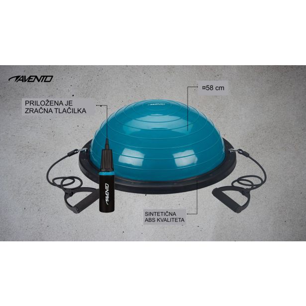 RAVNOTEŽNA BLAZINA ZA VADBO AVENTO 58 CM, 42OL