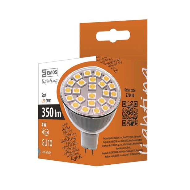 RAZNA LED ŽARNICA EMOS 220-240V 4W GU10 CW DIHR. 24LED 5050