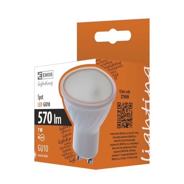 RAZNA LED ŽARNICA EMOS 220-240V 7W/CW GU10 SPOT