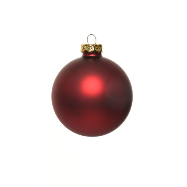 RDEČE STEKLENE BUNKE, 16 KOSOV, PREMER 80 MM