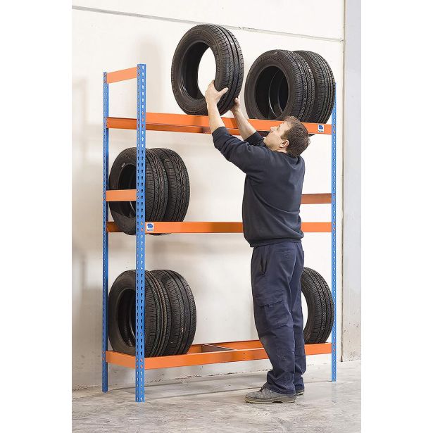 REGAL SIMONRACK 200X150X45 CM 3P/120KG MODRA ORANŽNA AUTOFORTE