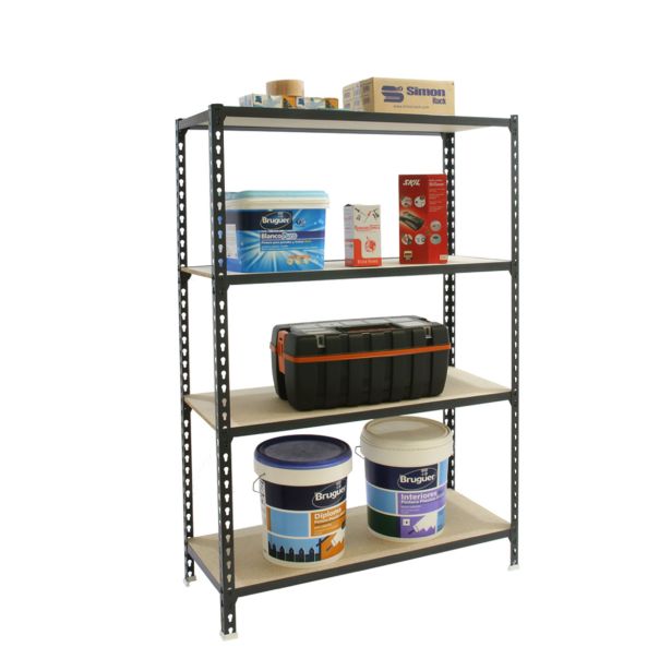 REGAL SIMONRACK 150X90X30 CM 4P/150KG ANTRACIT MADERCLICK