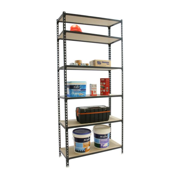 REGAL SIMONRACK 250X110X40 CM 6P/200KG ANTRACIT MADERCLICK SUPER