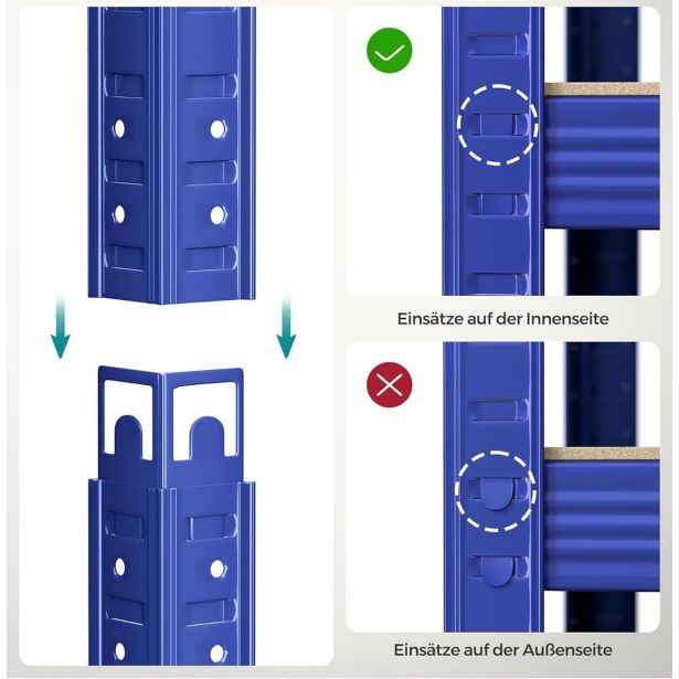 REGAL SONGMICS 180X90X40 CM 5P/175KG GLR040Q01 RJAVO-MODER