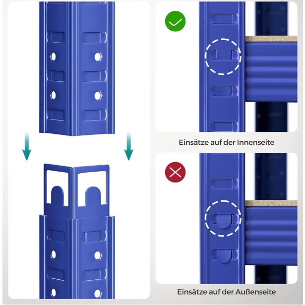 REGAL SONGMICS 200X100X50 CM 5P/120KG GLR050Q01 RJAVO-MODER