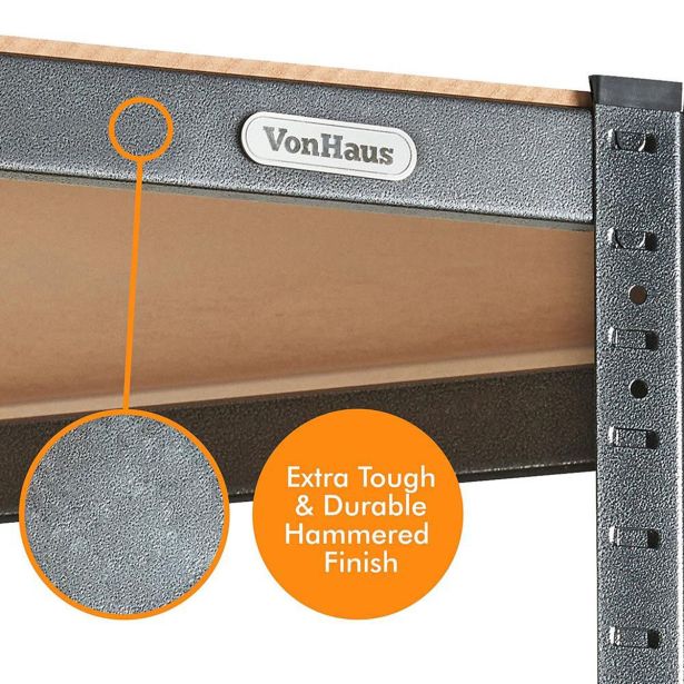 REGAL VONHAUS 180X100X90 CM 5P/175KG KOTNI HAMMERITE