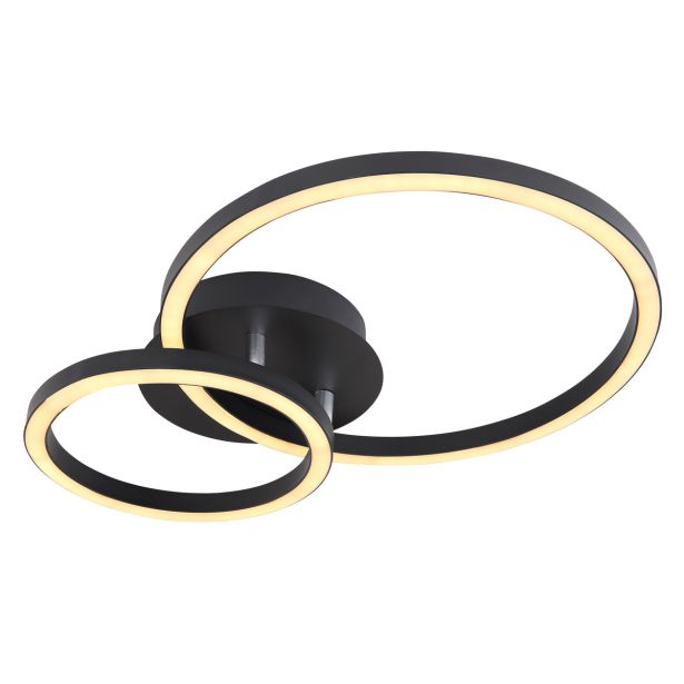 NADGRADNA STROP. SVETILKA REGGY 18W ČRNA WW