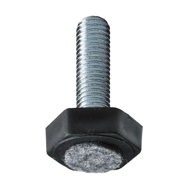 REGULACIJSKA NOGICA HETTICH DIY VIJAK M10 D30, ČRN, ZAV=4 KOS