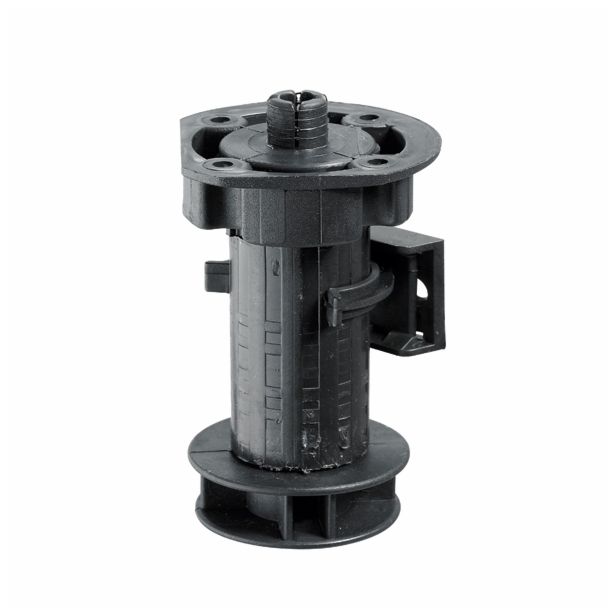 REGULACIJSKA NOGA ZA COKEL HETTICH DIY PVC 100-120 MM, ČRNA, V ZAVOJU JE 4 KOS