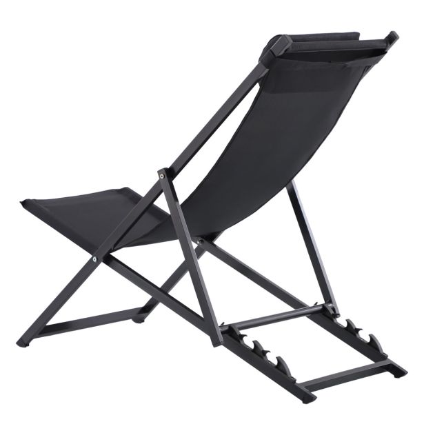 LEŽALNIK IZ TEKSTILENA NATERIAL PLAŽNI SIV ALU, TEKST 113.5X58