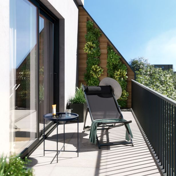 LEŽALNIK IZ TEKSTILENA NATERIAL PLAŽNI SIV ALU, TEKST 113.5X58