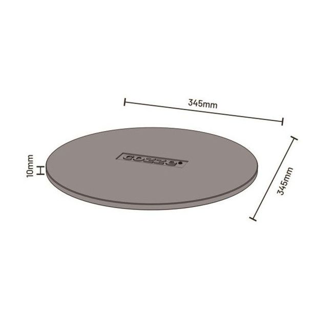 REŠETKA ALI PLOŠČA COZZE KAMEN ZA VRTLJIVO PIZZA PEČICO 13" (90397)